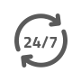 24/7 bereikbaar